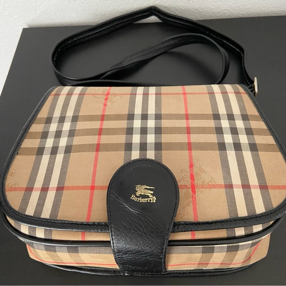 Burberry Nova Check Crossbody Bag Vintage - Picture 1 of 16
